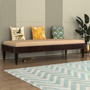 Yalvion Sheesham Wood Divan with Mattress (Honey Finish)