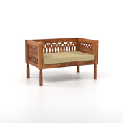 Yokriayn 6 Seater Solid Wood Sofa (Honey Finish)