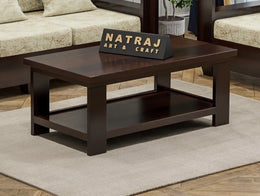 Ilventhor Sheesham Wood Center Table (Honey Finish)