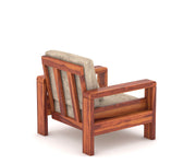 New Outer 6 Seater Solid Wood Sofa (Honey Finish)
