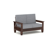 Fenwick 2 Seater Solid Wood Sofa (Walnut Finish)