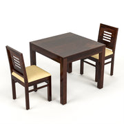Ravendor Sheesham Wood Dining Set 2 Seater (Walnut Finish)