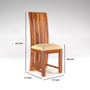 Pentar Sheesham Wood Dining Set 6 Seater (Honey Finish)