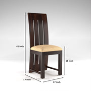 Pentar Sheesham Wood Dining Set 4 Seater (Walnut Finish)