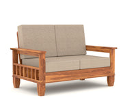 Fenwick 6 Seater Solid Wood Sofa (Honey Finish)