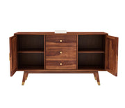 Wynthralis Sheesham Wood Cabinet and Sideboard (Honey Finish)