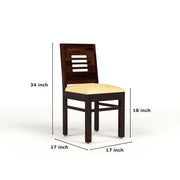 Ravendor Sheesham Wood Dining Set 2 Seater (Walnut Finish)