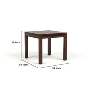 Ravendor Sheesham Wood Dining Set 2 Seater (Walnut Finish)
