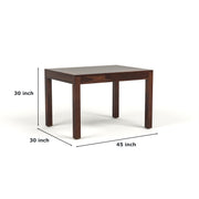 Ravendor Sheesham Wood Dining Set 4 Seater (Walnut Finish)