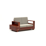 Jorvian Mossy 6 Seater Solid Wood Sofa (Honey Finish)