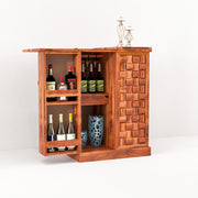 Nerthor Bar Cabinet (Honey Finish)