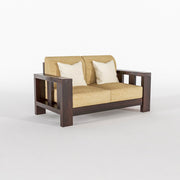 Outer 6 Seater Solid Wood Sofa (Walnut Finish)
