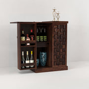 Nerthor Bar Cabinet (Walnut Finish)