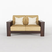 Outer 6 Seater Solid Wood Sofa (Walnut Finish)