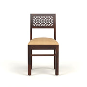 Selvian Sheesham Wood Dining Set 6 Seater (Walnut Finish)