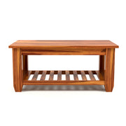 Lythorius Sheesham Wood Center Table (Honey Finish)
