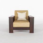Outer 6 Seater Solid Wood Sofa (Walnut Finish)