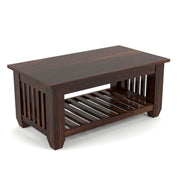 Lythorius Sheesham Wood Center Table (Honey Finish)