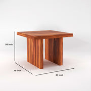 Pentar Sheesham Wood Dining Set 4 Seater (Honey Finish)