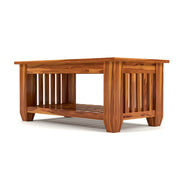 Lythorius Sheesham Wood Center Table (Honey Finish)