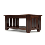 Lythorius Sheesham Wood Center Table (Honey Finish)