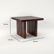 Pentar Sheesham Wood Dining Set 4 Seater (Walnut Finish)
