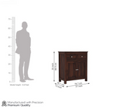 Ivendral Sheesham Wood Cabinet and Sideboard (Walnut Finish)