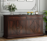 Norvithis Sheesham Wood Cabinet and Sideboard (Walnut Finish)