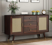 Wynthralis Sheesham Wood Cabinet and Sideboard (Walnut Finish)