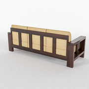 Outer 6 Seater Solid Wood Sofa (Walnut Finish)