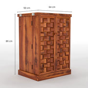 Nerthor Bar Cabinet (Honey Finish)