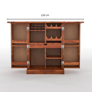 Nerthor Bar Cabinet (Honey Finish)