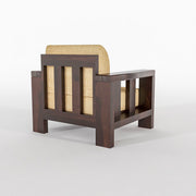 Outer 6 Seater Solid Wood Sofa (Walnut Finish)
