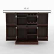 Nerthor Bar Cabinet (Walnut Finish)