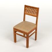 Selvian Sheesham Wood Dining Set 6 Seater (Honey Finish)