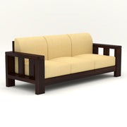 Outer 7 Seater Solid Wood Sofa (Walnut Finish)