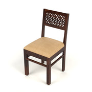 Selvian Sheesham Wood Dining Set 4 Seater (Walnut Finish)