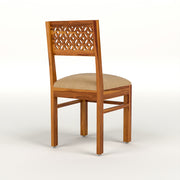 Selvian Sheesham Wood Dining Set 4 Seater (Honey Finish)