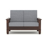 Fenwick 6 Seater Solid Wood Sofa (Walnut Finish)