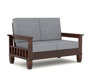 Fenwick 6 Seater Solid Wood Sofa (Walnut Finish)