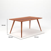 Wytheron 6 Seater Dining Table Set (Honey Finish)