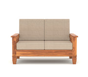 Fenwick 2 Seater Solid Wood Sofa (Honey Finish)