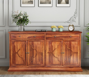 Norvithis Sheesham Wood Cabinet and Sideboard (Honey Finish)