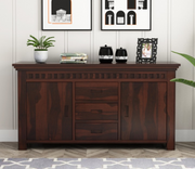 Joventhis Sheesham Wood Cabinet and Sideboard (Walnut Finish)
