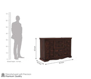 Xorven Sheesham Wood Cabinet and Sideboard (Walnut Finish)