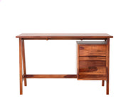 Brenvian Sheesham Wood Study Table (Honey Finish)