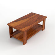 Ilventhor Sheesham Wood Center Table (Honey Finish)