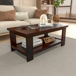 Ilventhor Sheesham Wood Center Table (Honey Finish)