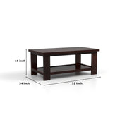 Ilventhor Sheesham Wood Center Table (Honey Finish)
