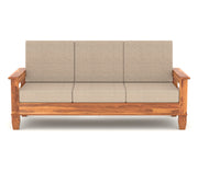 Fenwick 3 Seater Solid Wood Sofa (Honey Finish)